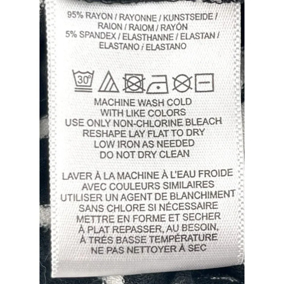 Anthropologie Saturday Sunday Small Black White Striped Sleeveless A-line Dress - Picture 8 of 8